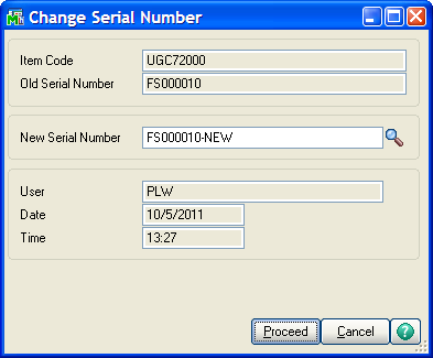 ServiceItemChangeSerial