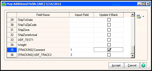 fieldmapping