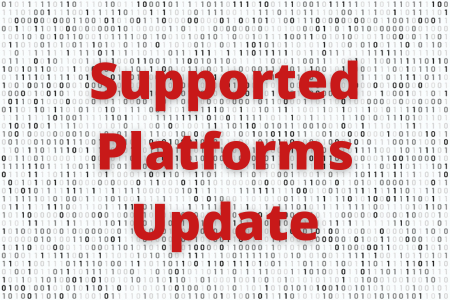 text over binary code supported platforms update