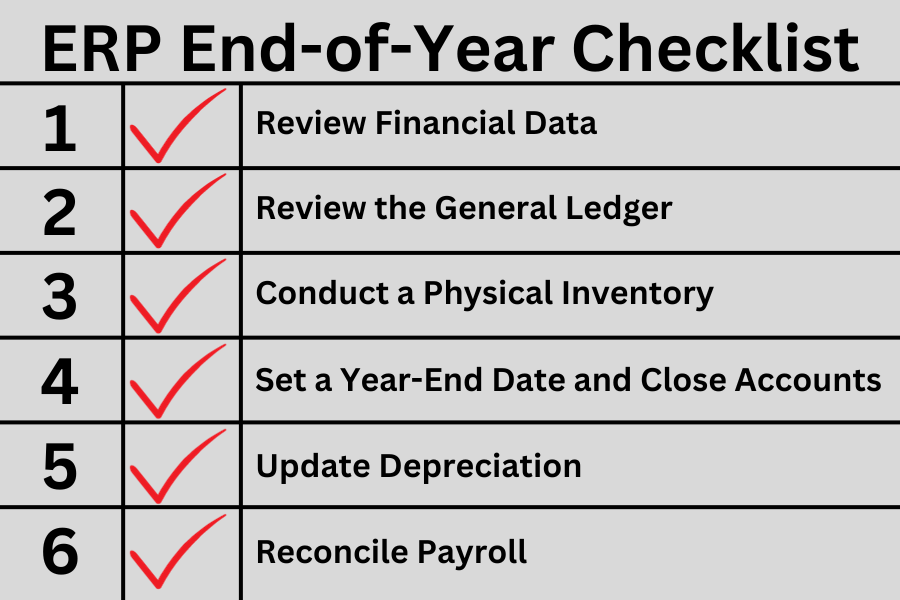 Your 17-Step ERP End-of-Year Checklist