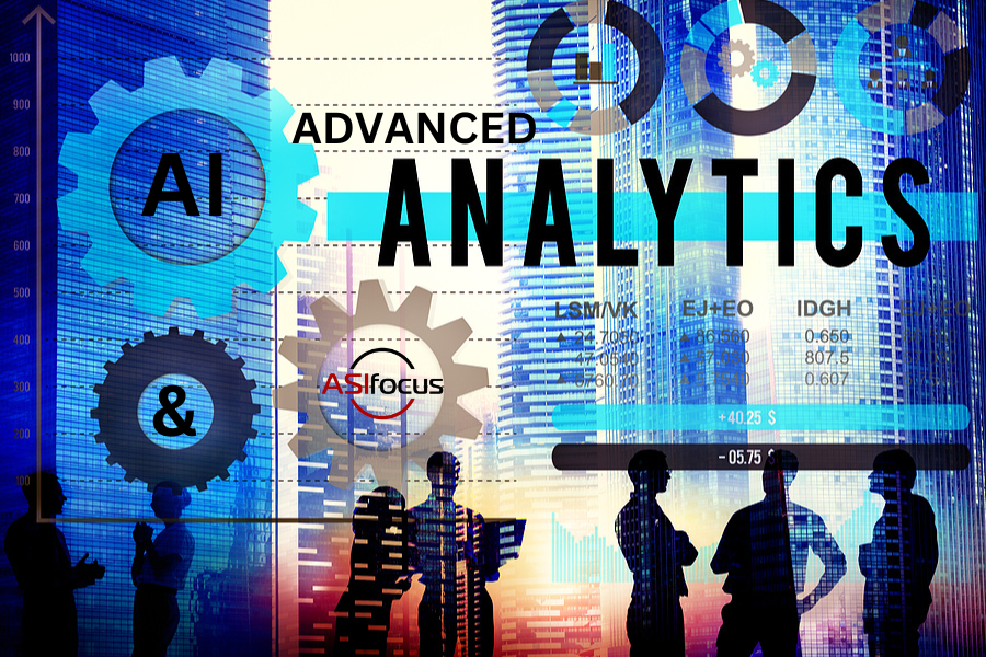 AI & Advanced Analytics on business background.