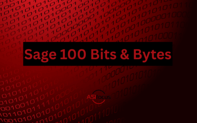 Sage 100 Bits and Bytes